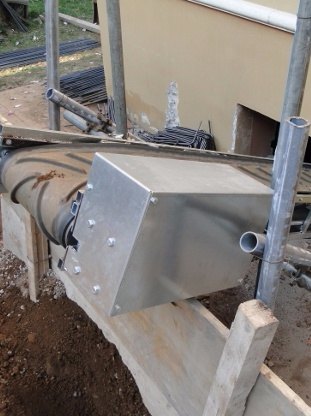 copertura motore nastro trasportatore per cantiere